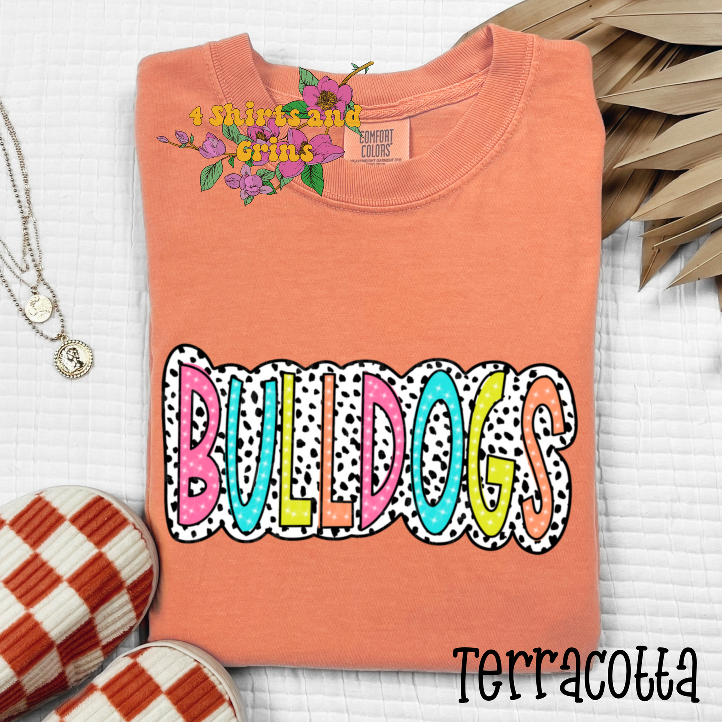 Colorful Dalmatian "Bulldogs" Shirt