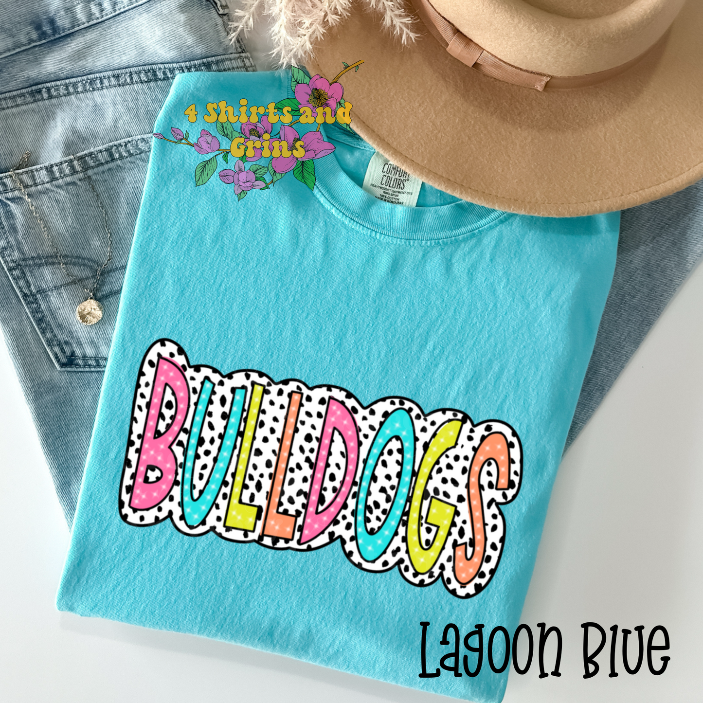 Colorful Dalmatian "Bulldogs" Shirt