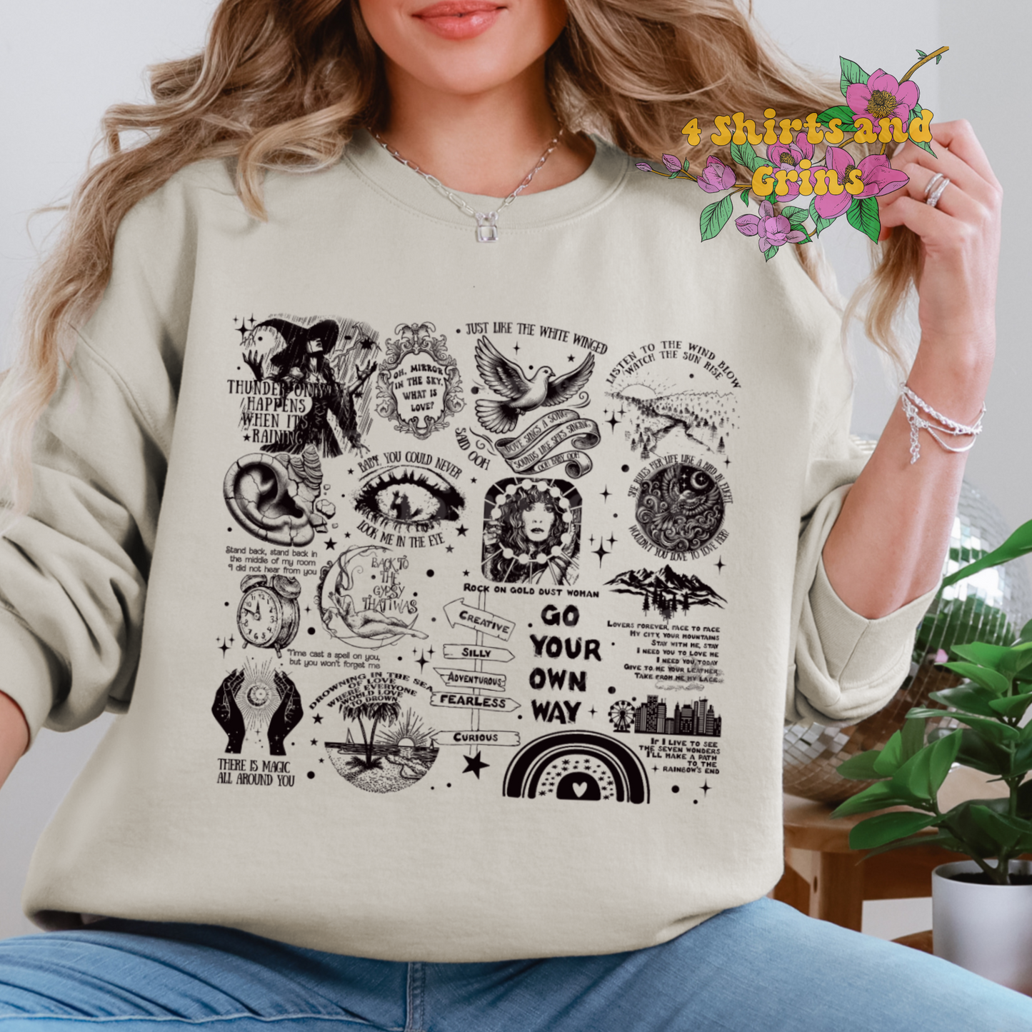 Stevie Song Lyrics Sweatshirt