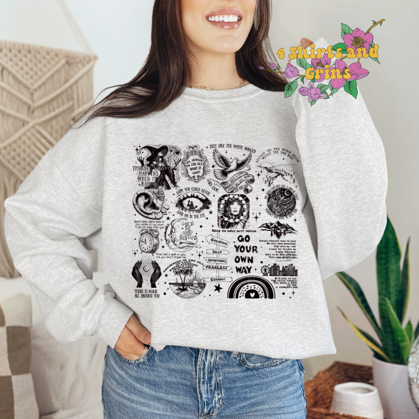 Stevie Song Lyrics Sweatshirt