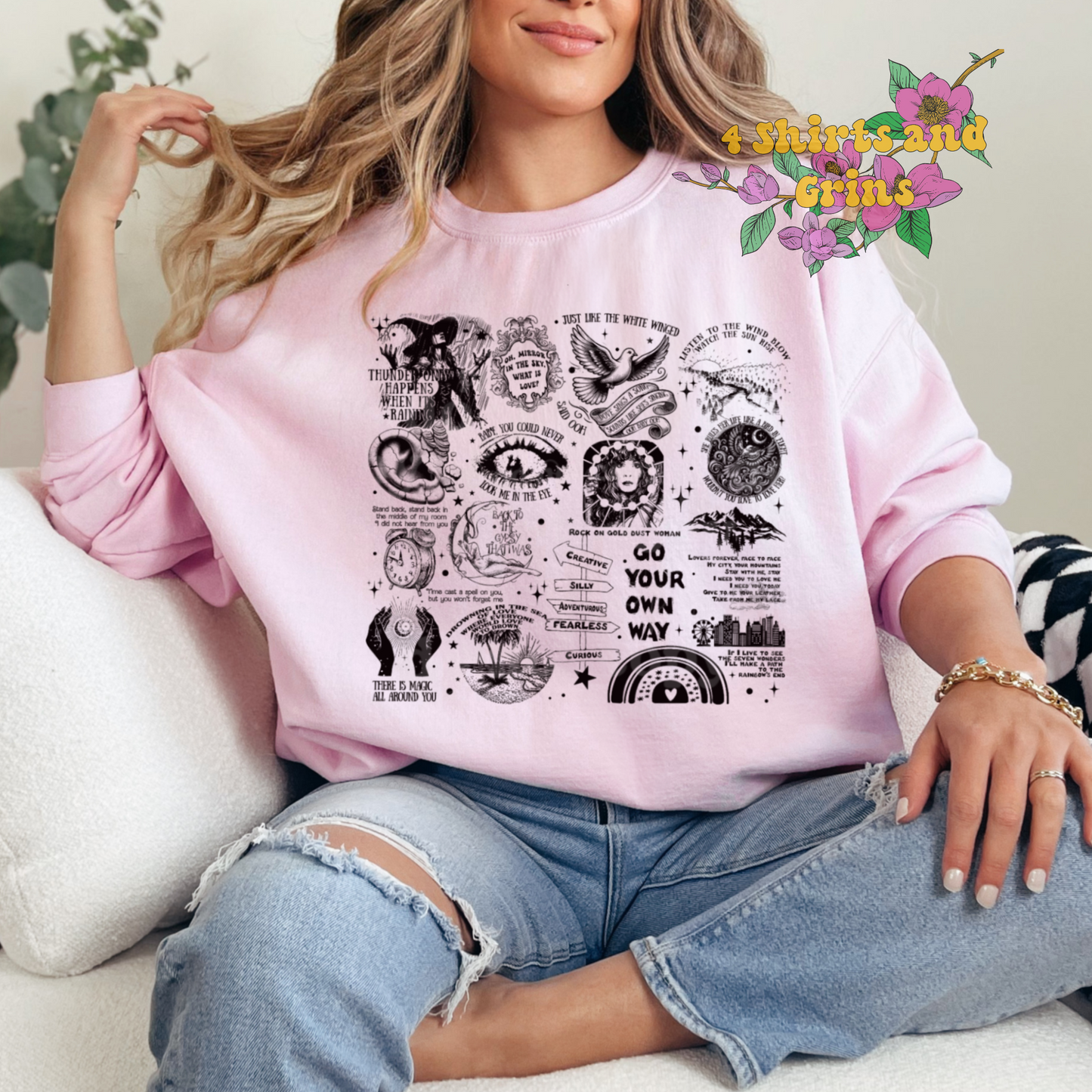 Stevie Song Lyrics Sweatshirt