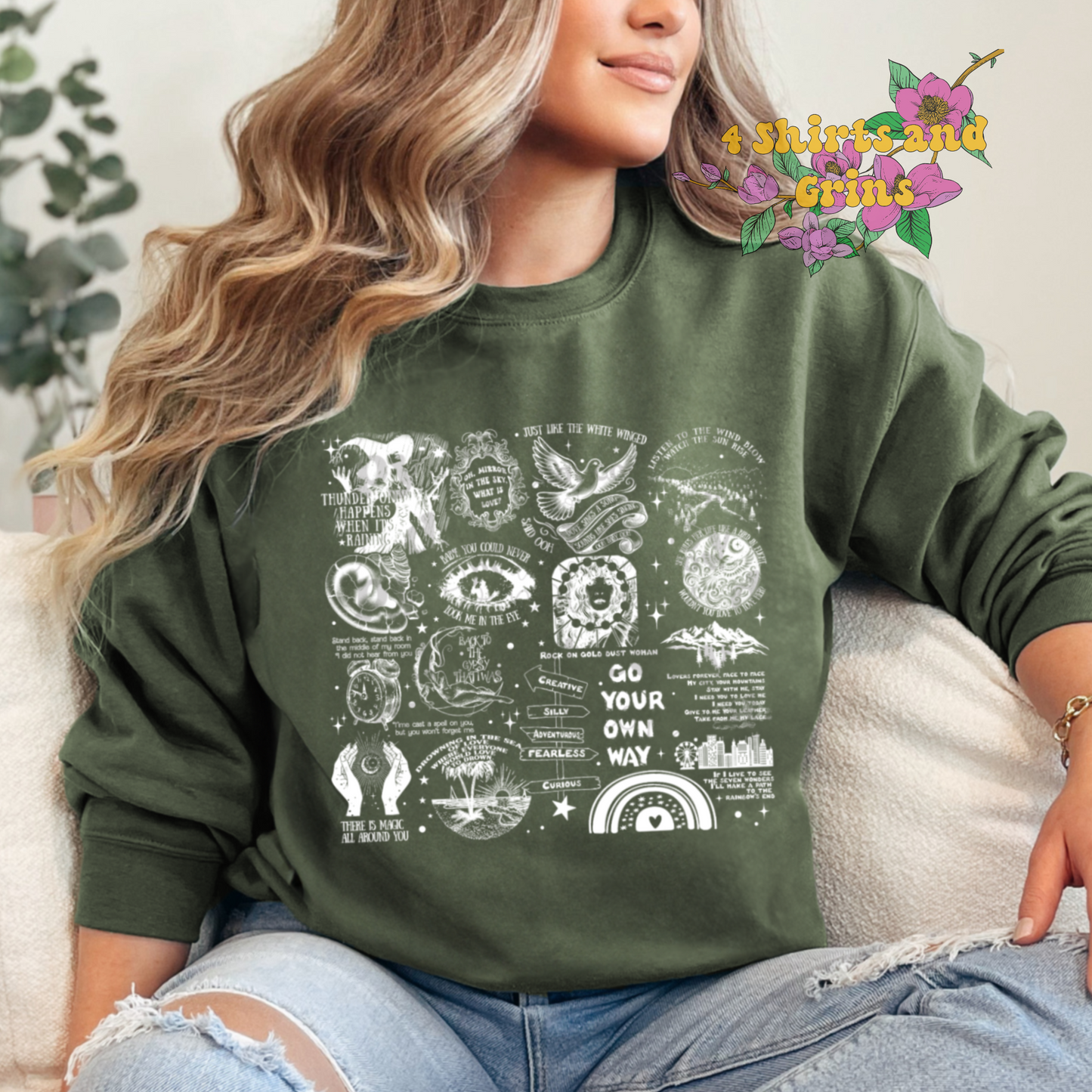 Stevie Song Lyrics Sweatshirt