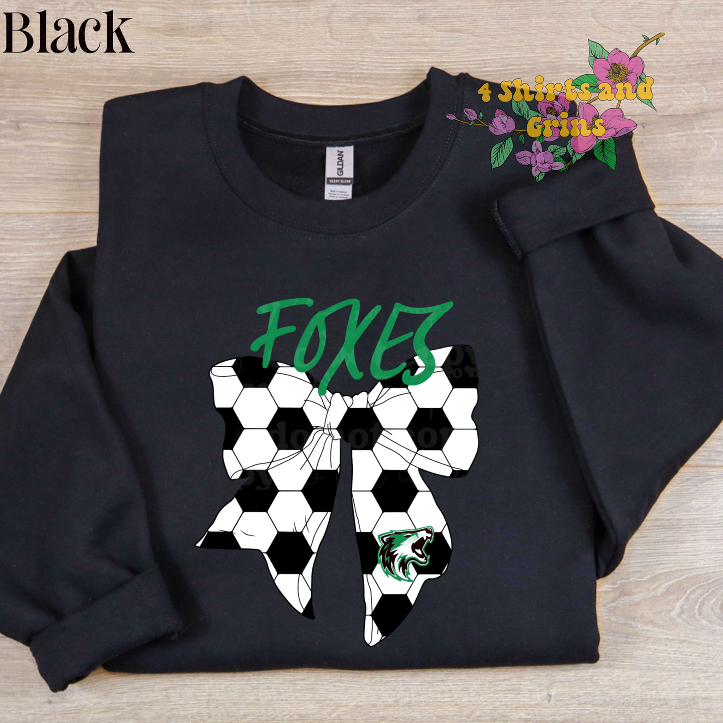 Foxes Soccer Coquette Bow