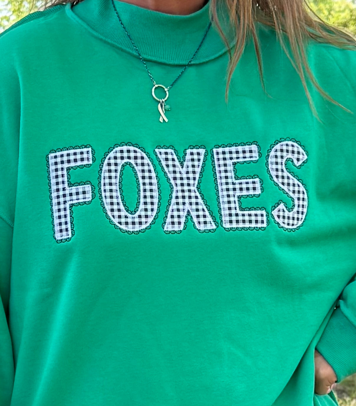 #23 Embroidered Mock Neck