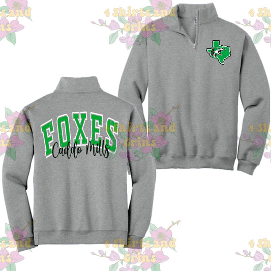 Arched Foxes 1/4 Zip Pullover