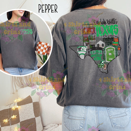 🌟 Caddo Mills Texas Spirit Tee – 4 Shirts and Grins Exclusive! 🌟