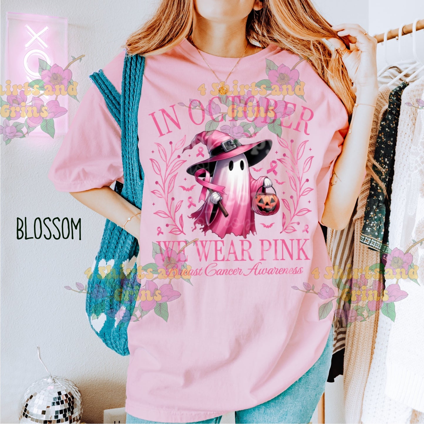 In October We Wear Pink | Breast Cancer Awareness Shirt or Sweatshirt | Youth & Adult Sizes