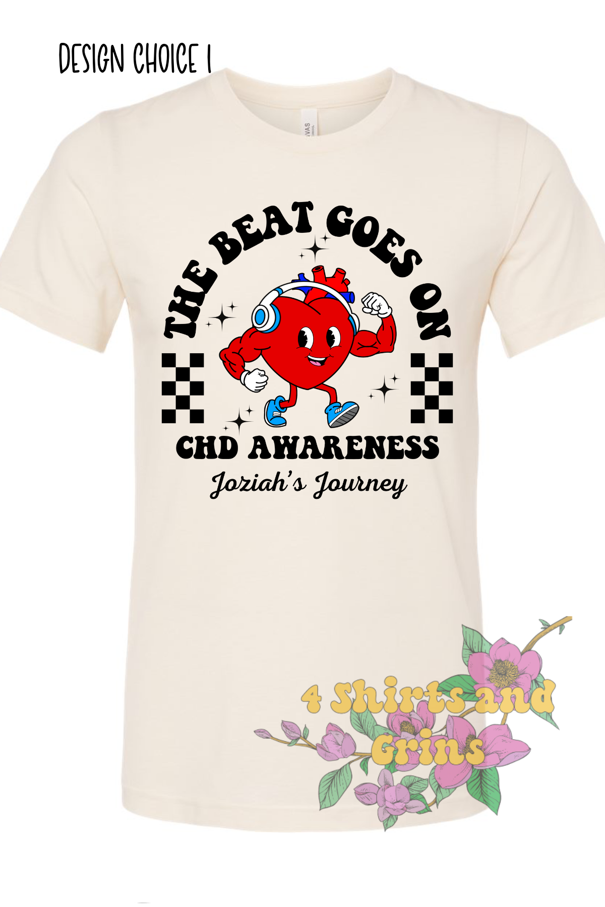 💙 The Beat Goes On – CHD Awareness Fundraiser Shirt for Joziah’s Journey 💙