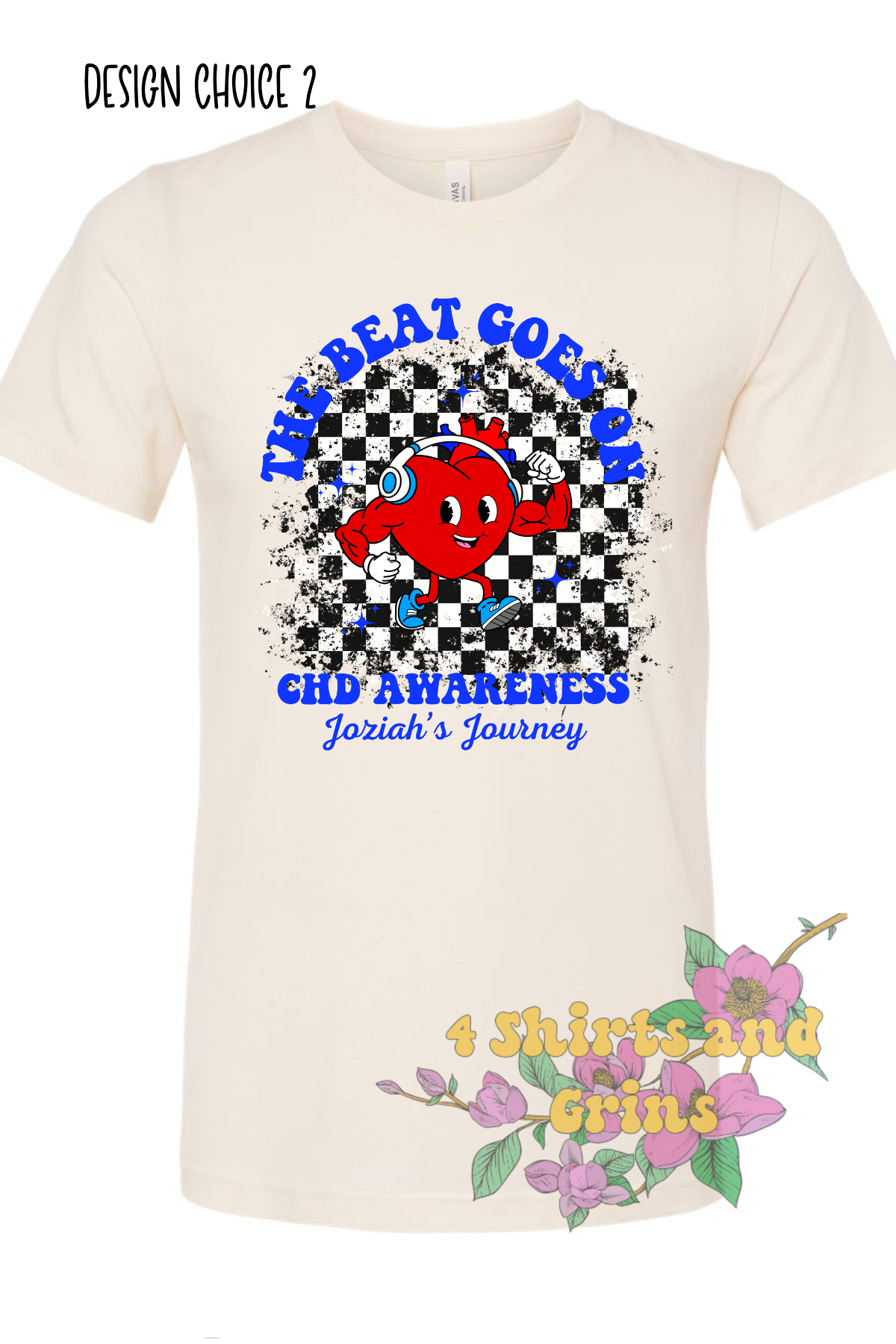 💙 The Beat Goes On – CHD Awareness Fundraiser Shirt for Joziah’s Journey 💙