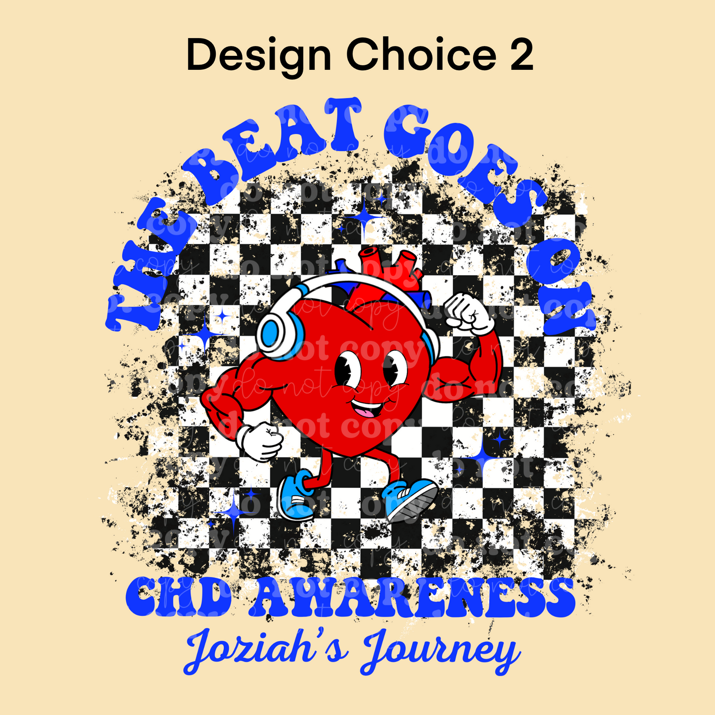 💙 The Beat Goes On – CHD Awareness Fundraiser Shirt for Joziah’s Journey 💙