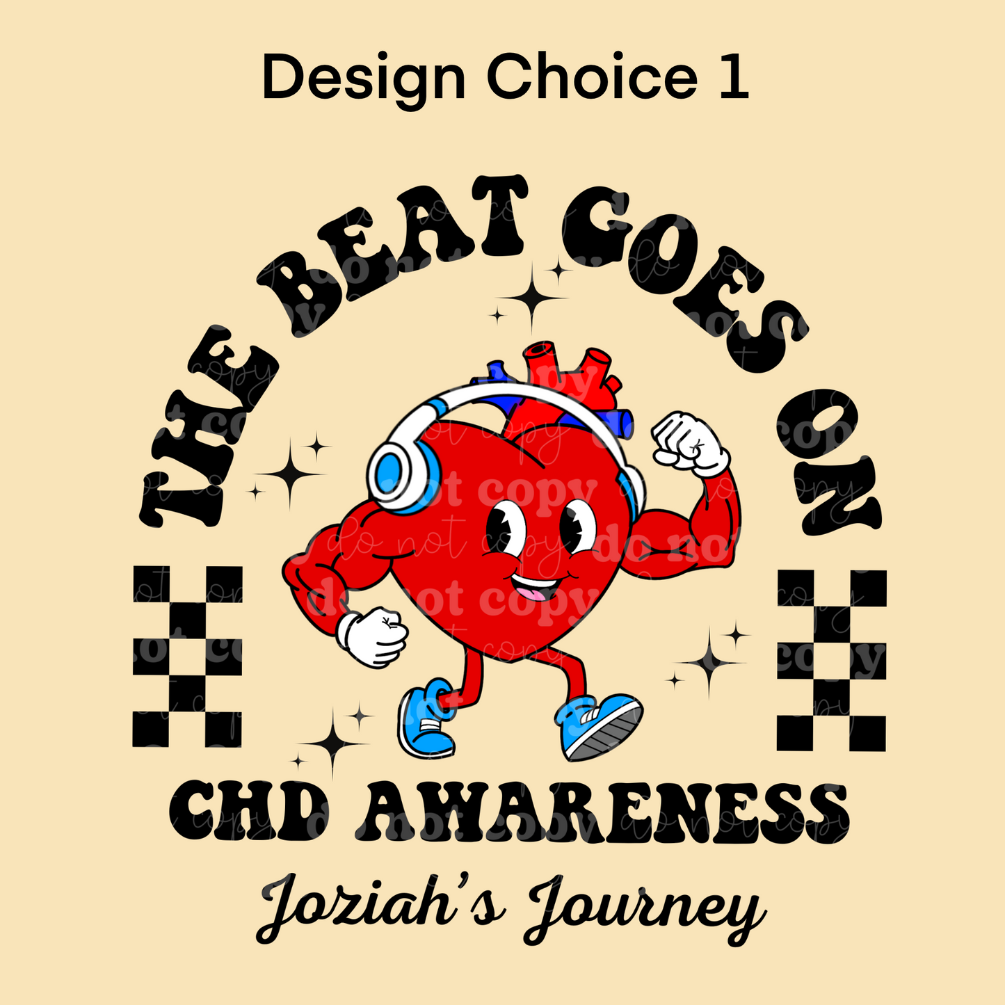 💙 The Beat Goes On – CHD Awareness Fundraiser Shirt for Joziah’s Journey 💙