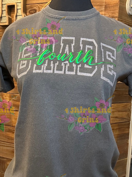 Custom Back to School Shirt | Comfort Colors® | Glitter, Puff, or Metallic Design | Youth & Adult Sizes