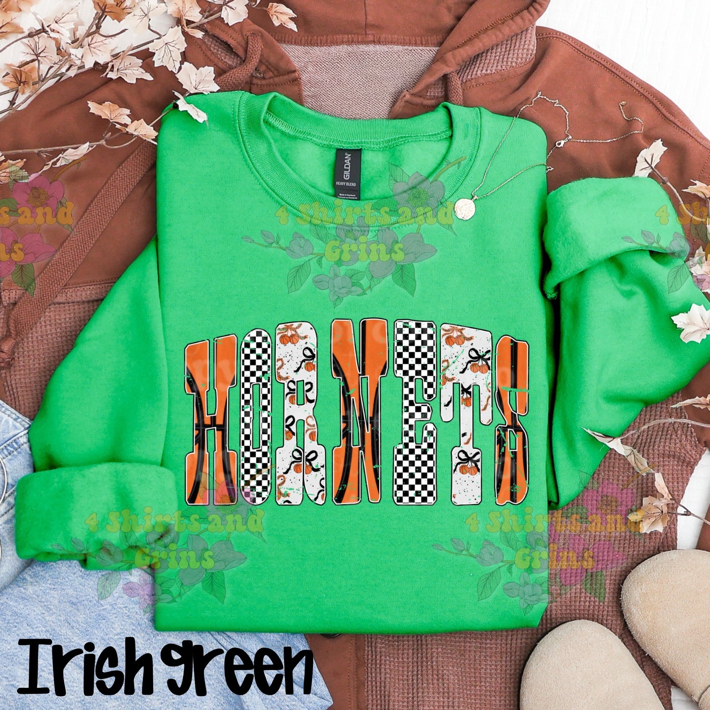 Hornets Basketball Retro Pattern Shirt | Youth & Adult T-Shirt, Long Sleeve, Sweatshirt, or Hoodie