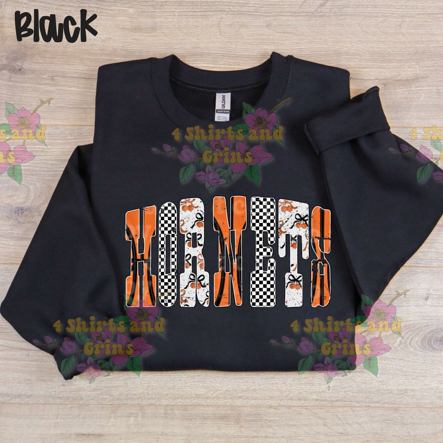 Hornets Basketball Retro Pattern Shirt | Youth & Adult T-Shirt, Long Sleeve, Sweatshirt, or Hoodie