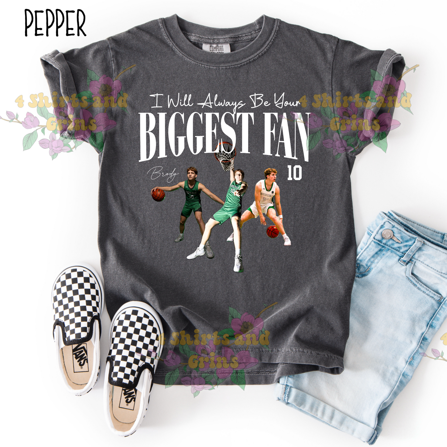 Biggest Fan Custom Photo Shirt – Comfort Colors Tee, Long Sleeve, or Sweatshirt
