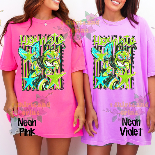 Neon Hornets Spirit Tee – Retro Hornet Graphic Shirt | Comfort Colors