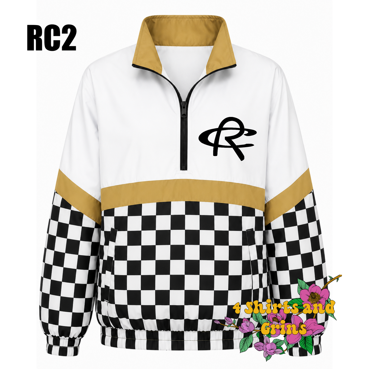 Custom Spirit Jacket Preorder | Personalized Checkerboard or Leopard Quarter Zip Pullover | Youth & Adult Sizes