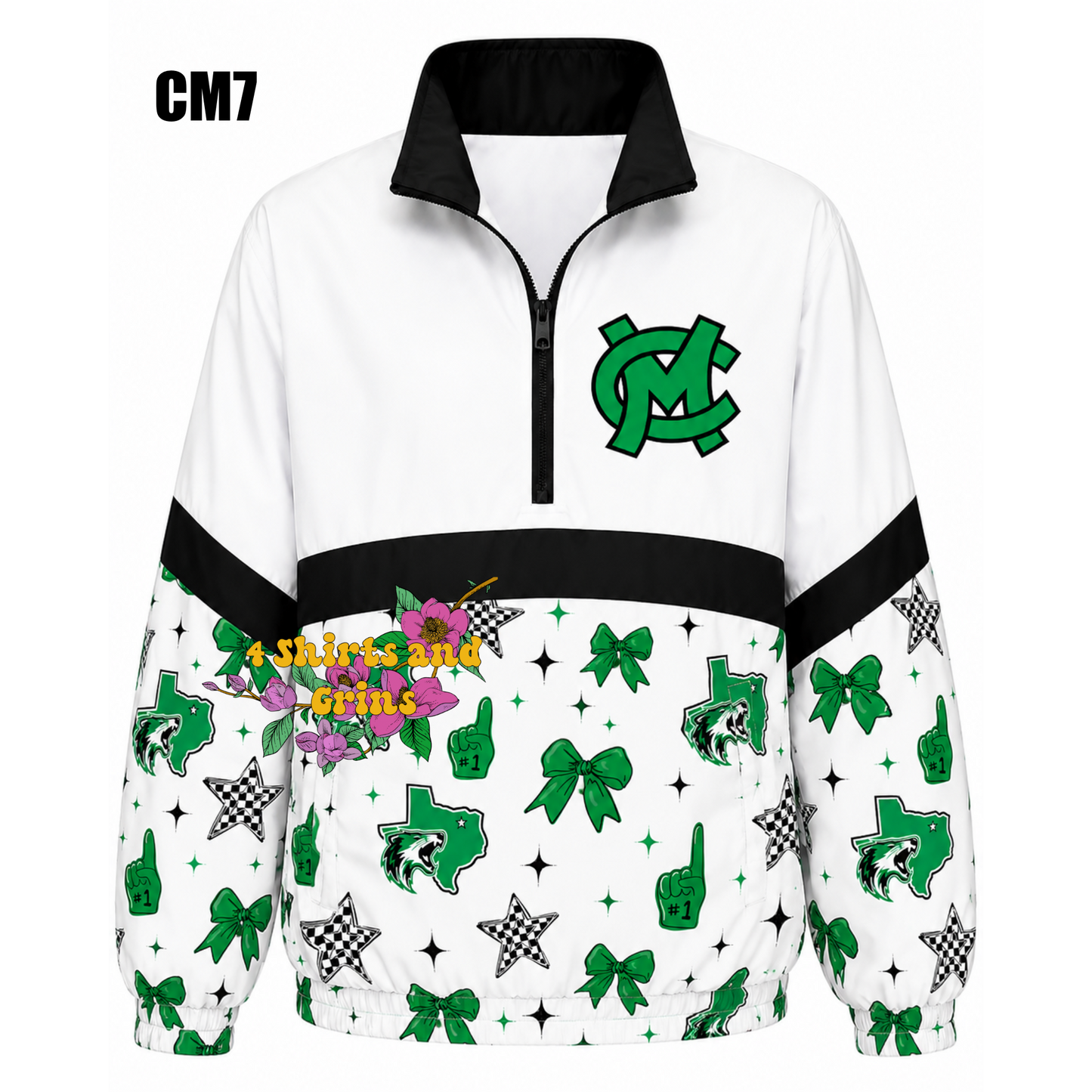 Custom Spirit Jacket Preorder | Personalized Checkerboard or Leopard Quarter Zip Pullover | Youth & Adult Sizes