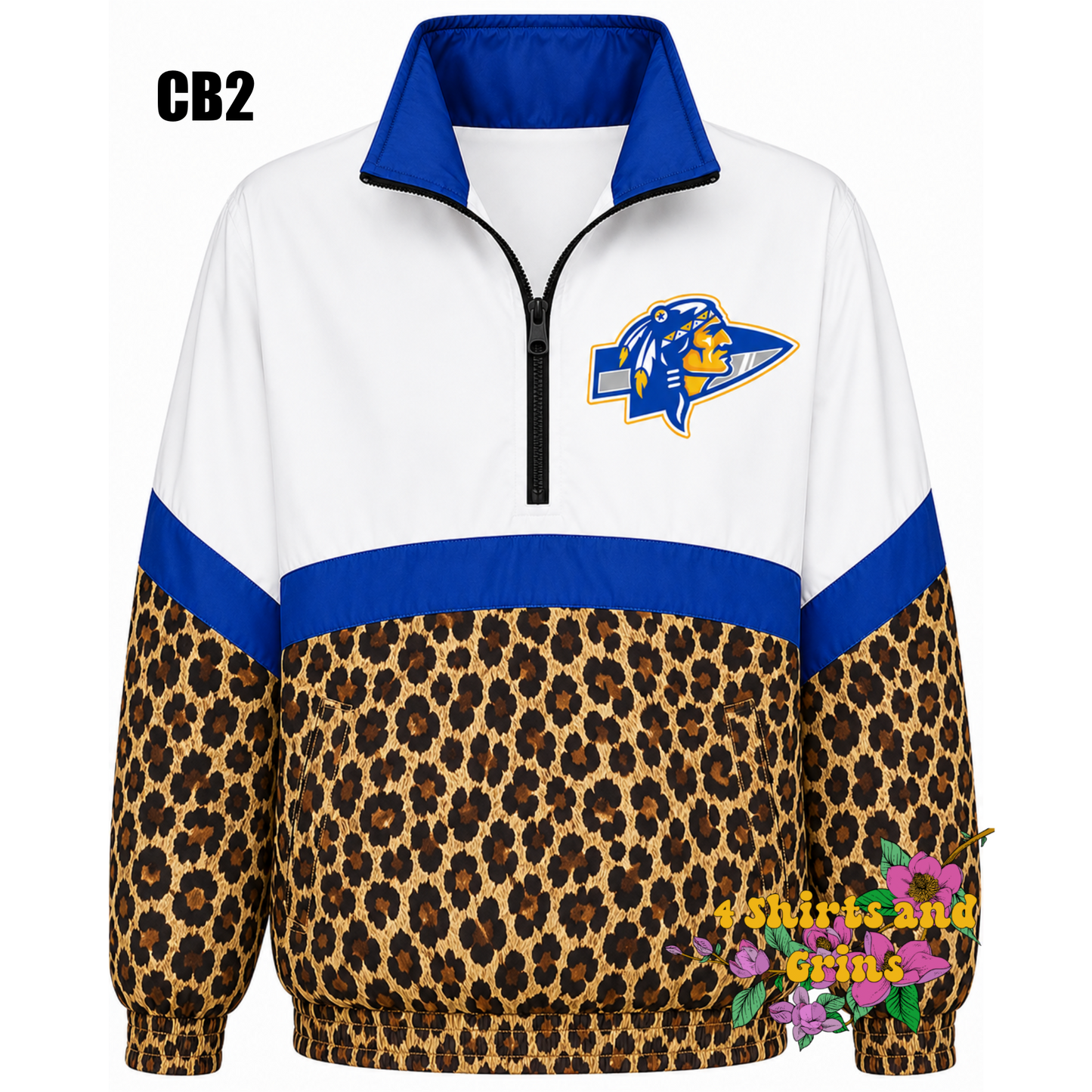 Custom Spirit Jacket Preorder | Personalized Checkerboard or Leopard Quarter Zip Pullover | Youth & Adult Sizes