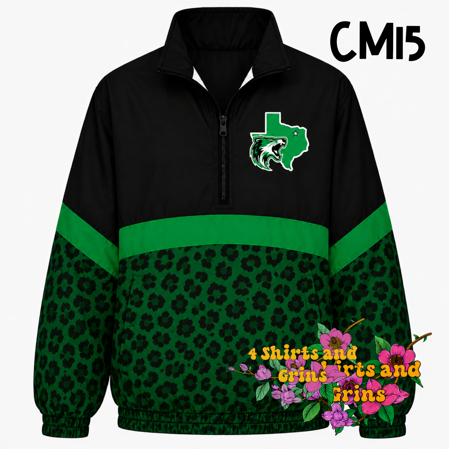 Custom Spirit Jacket Preorder | Personalized Checkerboard or Leopard Quarter Zip Pullover | Youth & Adult Sizes