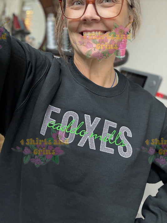 Custom Fully Embroidered Sweatshirt | Personalized Words & Thread Colors | Unisex Crewneck