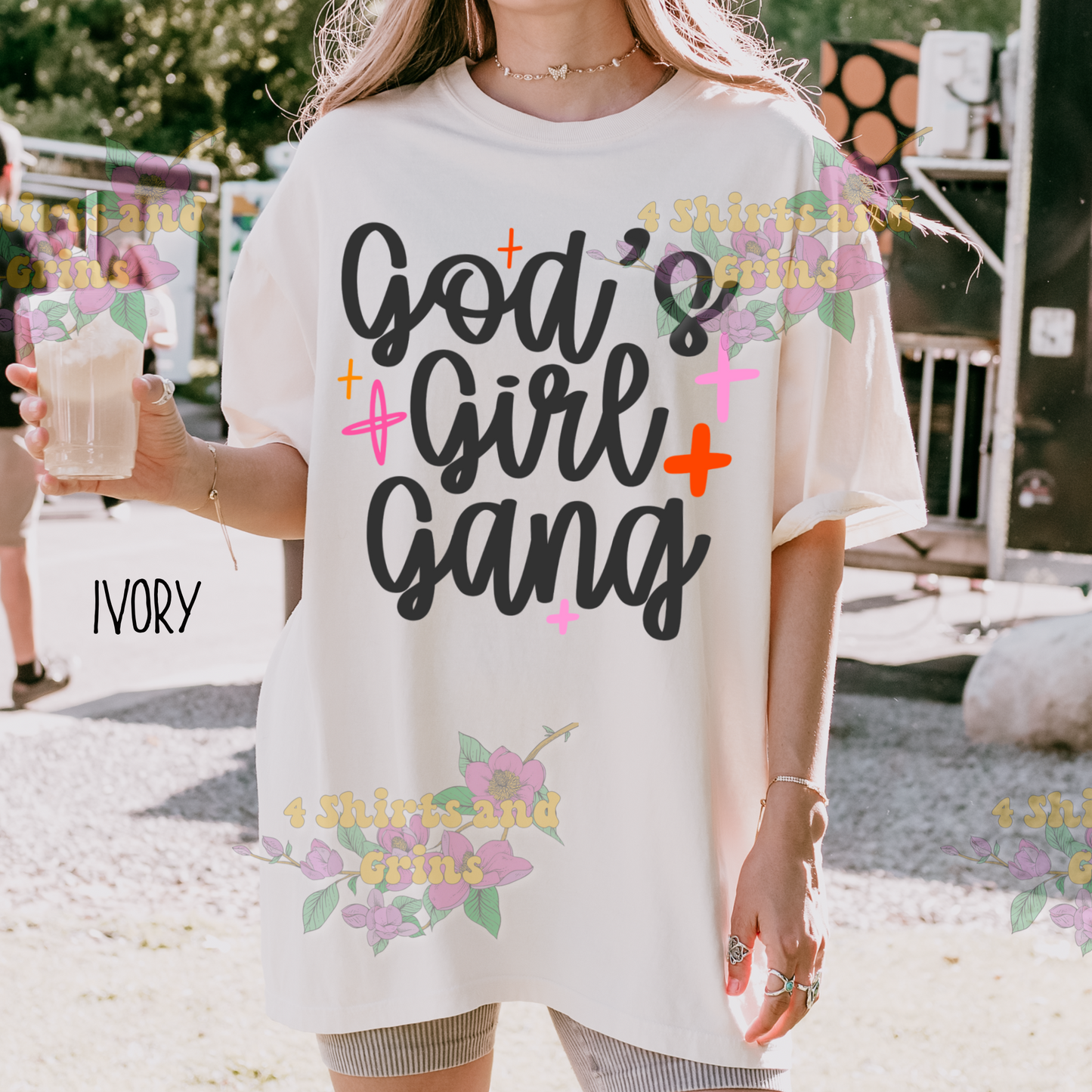 God’s Girl Gang Comfort Colors T-Shirt | Youth & Adult Sizes | Faith Graphic Tee | Church Group Shirt