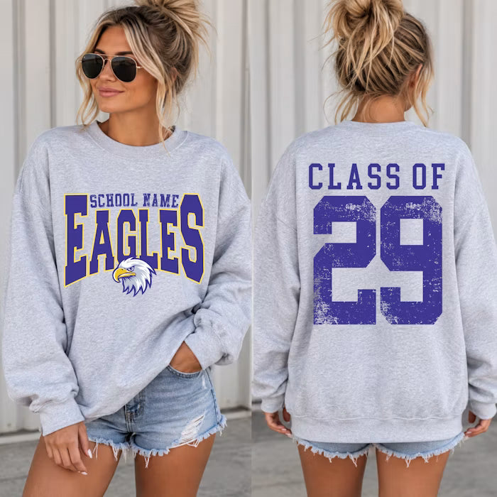 Custom Retro School Mascot Spirit Shirt