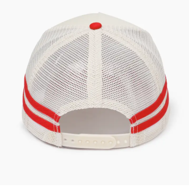 Makes Me Want a Hotdog Real Bad Embroidered Trucker Hat | Retro Side Stripe Hat | Funny Summer Baseball Cap | Snapback Mesh Hat
