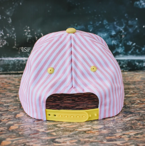 All Oopsies No Daisies Hat | Embroidered Magna Pony Trucker Hat | Pink Stripe Polka Dot Cap | Funny Floral Hat