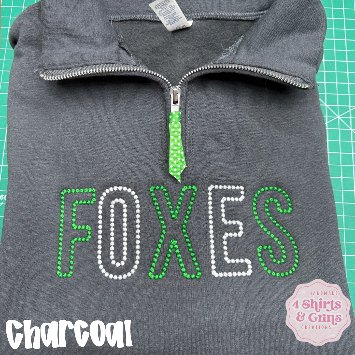 #21 Embroidered Dotted 1/4 Zip