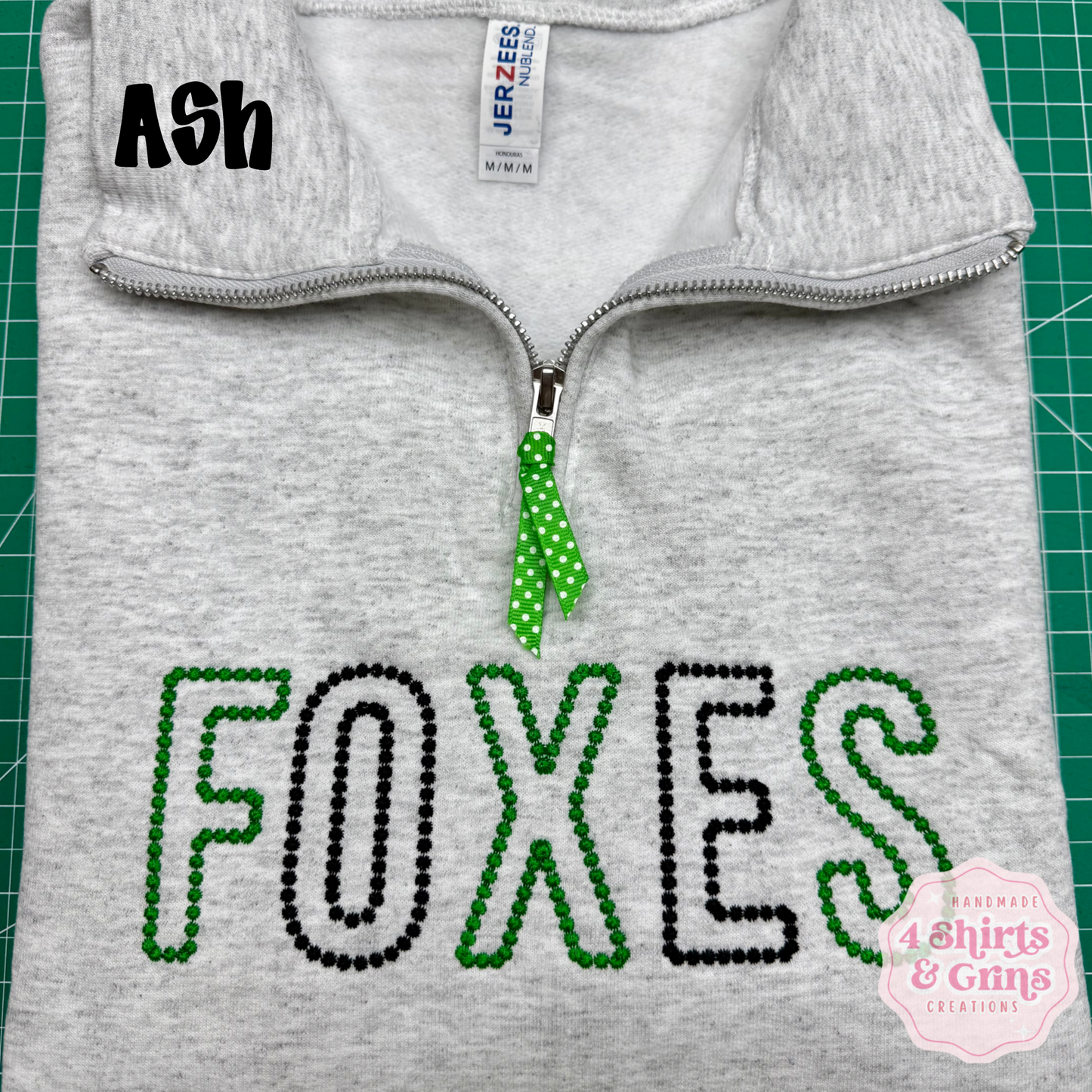 #21 Embroidered Dotted 1/4 Zip