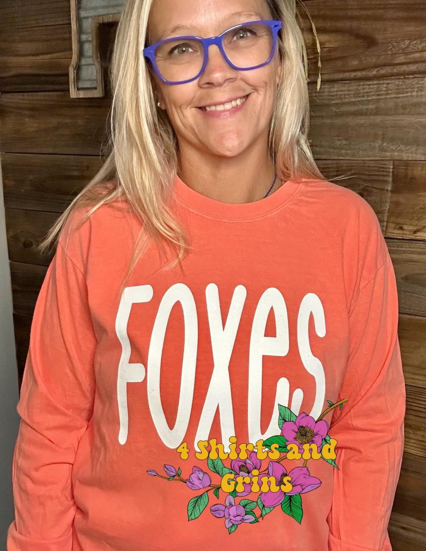 Long Sleeve Comfort Colors Foxes Shirt