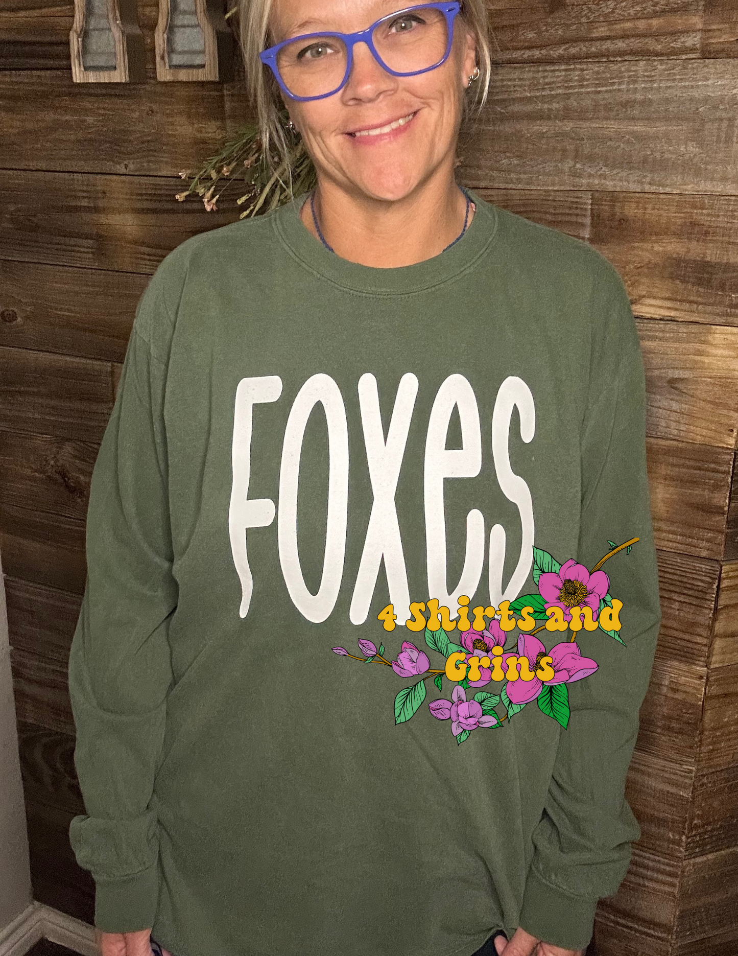 Long Sleeve Comfort Colors Foxes Shirt