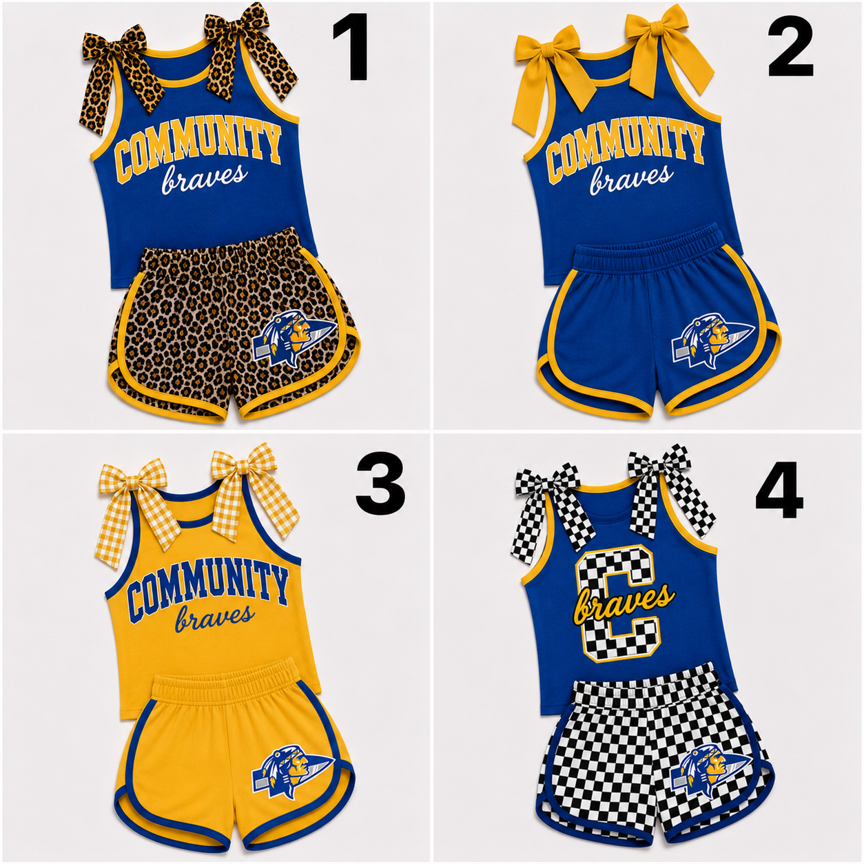 Custom School Spirit Tank & Shorts Set | Infant, Toddler & Youth | Personalized Team Outfit | Game Day Outfit | Any School Colors