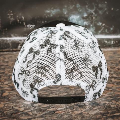 Custom Mama Trucker Hat | Glitter Puff Hat | Bow Trucker Hat | Personalized Foam Hat | Cute Mom Hat | Girly Baseball Cap