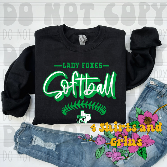 Lady Foxes Softball - Adult Sizes