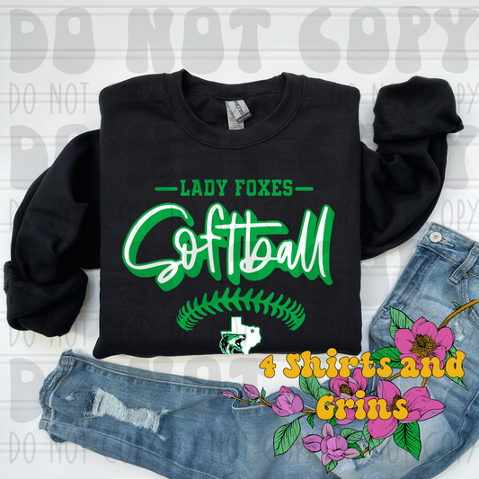 Lady Foxes Softball - Youth Sizes